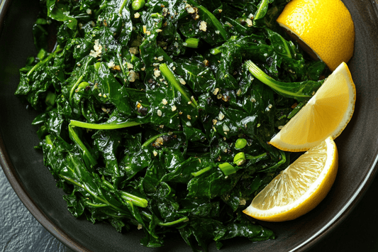 Garlicky Sautéed Dandelion Greens with Lemon and Olive Oil