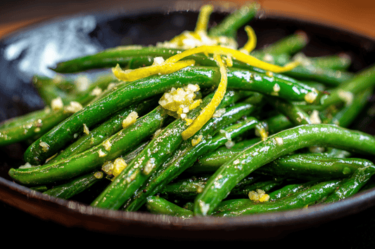 Buttered Garlic Runner Beans with Lemon Zest