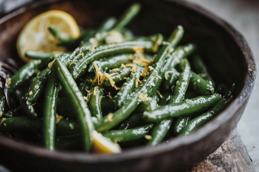 Sauteed Runner Beans with Garlic Butter and Lemon Zest