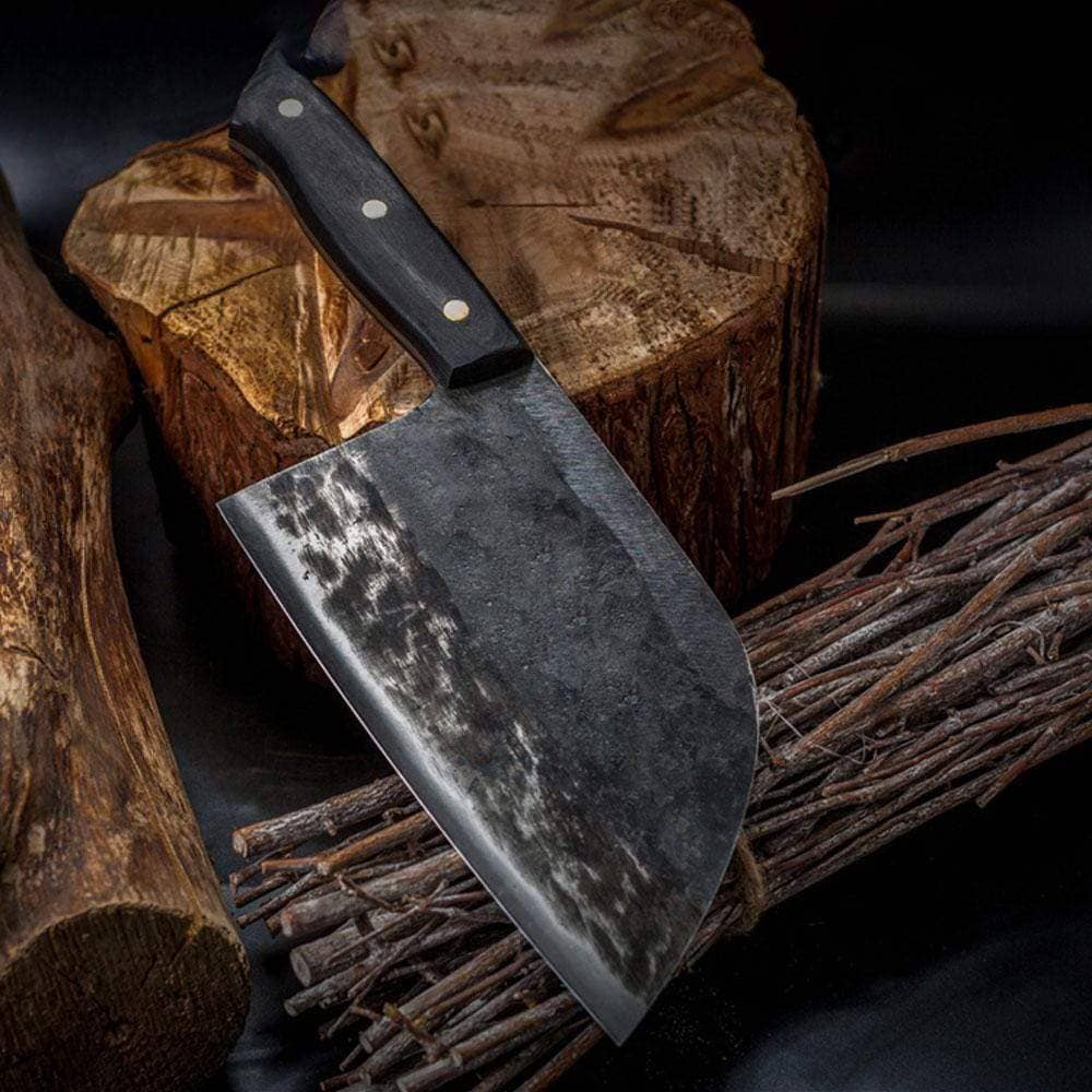 Nakiri / Chukabocho full-tang steel cleaver for chopping vegetables
